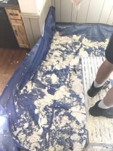 Oh, the Mess...From Removing Popcorn Ceiling!